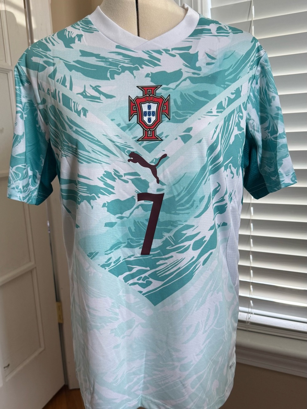 Puma Portugal Aqua Wave Soccer Jersey with Ronaldo#m # 7